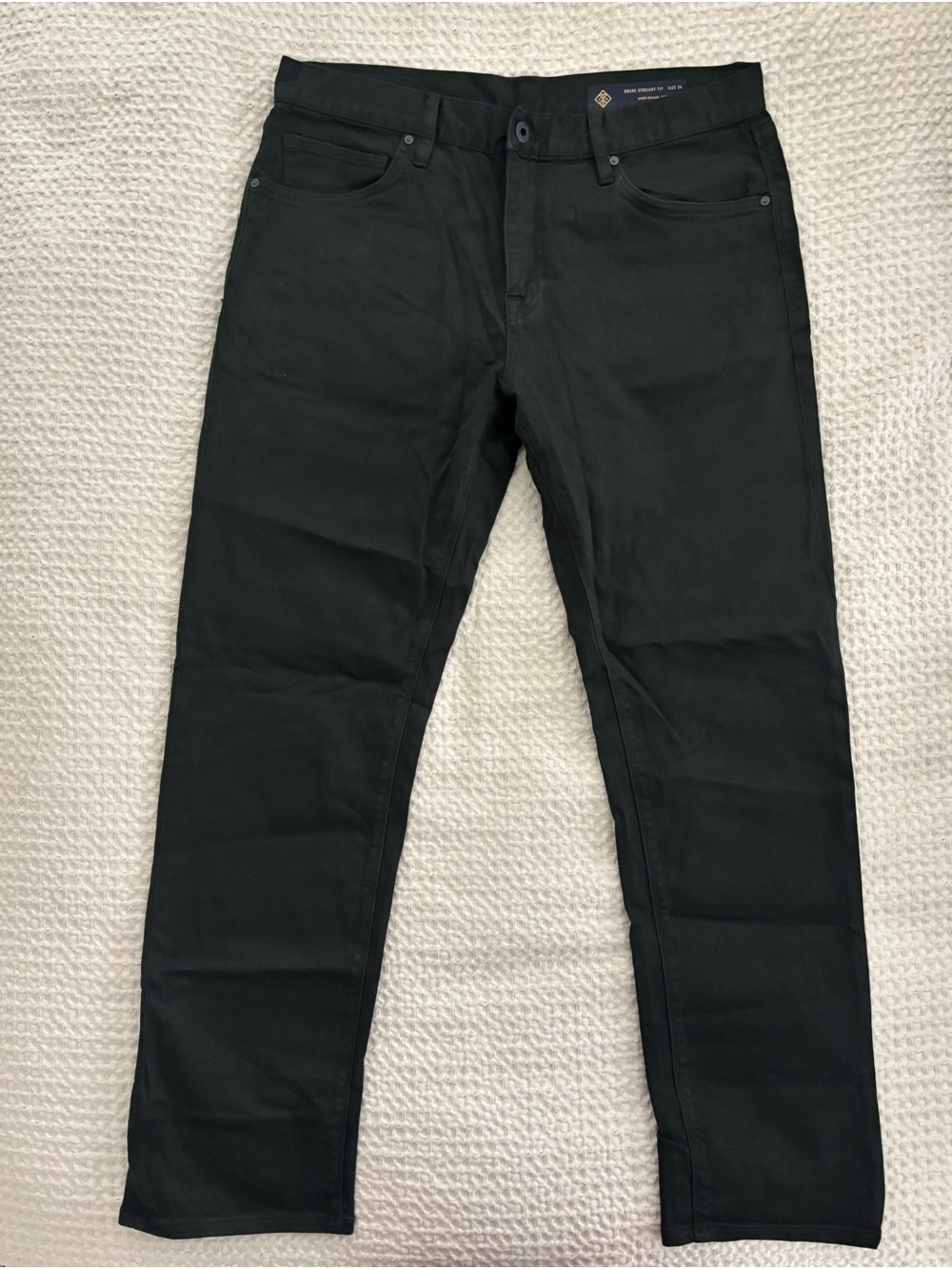 Roark Hwy 128 Straight Fit Black Denim Jeans Size 34
